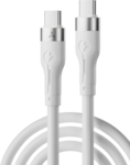 Кабель Accesstyle (CC30-S100) USB-C - USB-C, White 1м, 3A