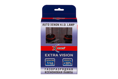 Ксеноновая лампа Xenite HB4(9006) (4300K) EXTRA VISION +30% (комплект 2шт)