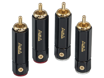 RCA разъем Aura RCA-P615, 9,3мм. вход, 4 шт.