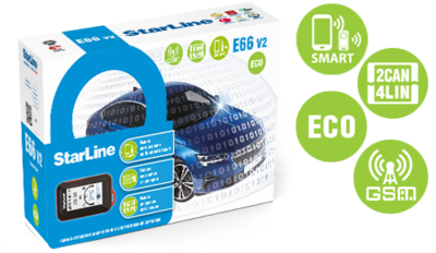 Автосигнализация StarLine E66 v2 BT GSM ECO