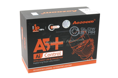 Светодиодная BI-LED линза AOZOOM A5+ Bi-Led 2020, 3.0 дюйма, 35w, 9-16v, крепление 3R и винтом, пара
