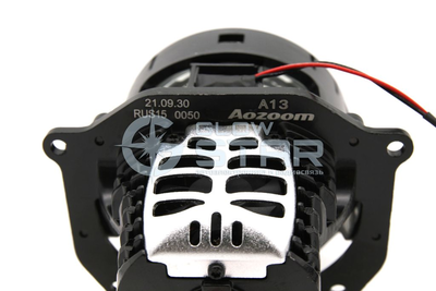Светодиодная BI-LED линза AOZOOM A13 5500К, 2022 (A3 Max New), 3.0 дюйма, встроенный драйвер, крепеж под винт, пара