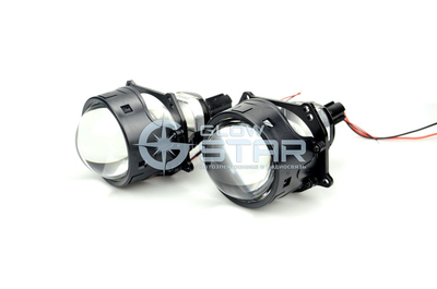 Светодиодная BI-LED линза AOZOOM A13 5500К, 2022 (A3 Max New), 3.0 дюйма, встроенный драйвер, крепеж под винт, пара