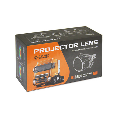 Светодиодная BI-LED линза MTF TECHNIK DIVISION TD01K5-24 6000К 24В 3", пара