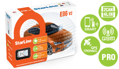 Автосигнализация StarLine E96 v2 BT 2CAN-4LIN GSM/GPS PRO