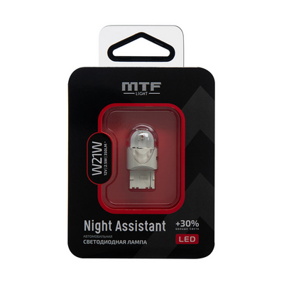 Светодиодная лампа MTF Night Assistant W21W, янтарный свет (NWY21W)