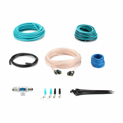 Комплект проводов ASPECT AWK-8.2 для 2-кан. усилителя, омедненный алюминий (ССА), 8AWG, 2RCA-2RCA