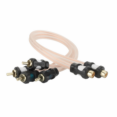 Y-разветвители ASPECT RCA-WL2M, White Line, коаксиал, бескислородная медь (OFC), 1F-2M (1мама-2папы)
