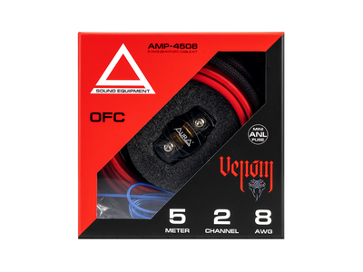 Комплект проводов Aura AMP-4508 2х8AWG 5 метров для усилителя