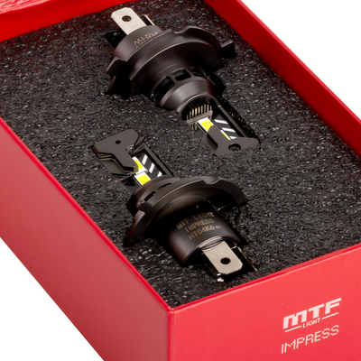 Светодиодная лампа головного света MTF IMPRESS H4/H19 6000K (HT04K6)