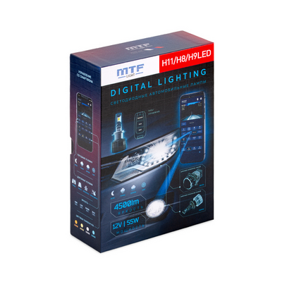 Светодиодная лампа головного света MTF DIGITAL LIGHTING Н11/Н8/Н9 3000-7000K (SM11K5)