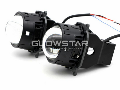 Светодиодная BI-LED линза AOZOOM A6+ + 2024 Orion New 3.0 дюйма, 2 чипа, 5500K, 12V, 49W/57W, крепление 3R
