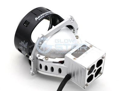 Светодиодная BI-LED линза AOZOOM Black Warrior New 3.0 дюйма, 2 чипа, 5500K, 12V, 55W/65W, крепление 3R