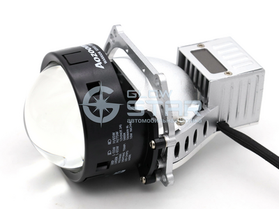 Светодиодная BI-LED линза AOZOOM Black Warrior New 3.0 дюйма, 2 чипа, 5500K, 12V, 55W/65W, крепление 3R