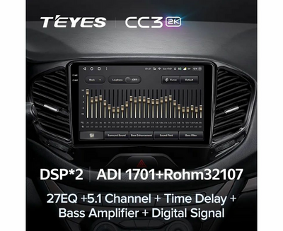 Автомагнитола TEYES CC3 2K |10,36" | 4/32 Gb + Стартовый набор для подключения TEYES CC3 2K