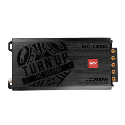 Усилитель ACV  MC-1.500D micro 500Вт/1 канал/2-1Om/Low-pass/High-input/D class