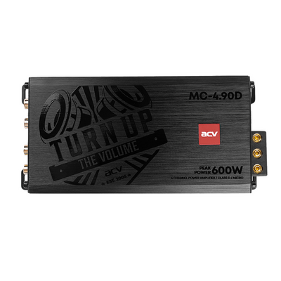 Усилитель ACV  MC-4.90D micro 4*90Вт/4-3-2 канал/4-2Om/High-pass/Low-pass/High-input/D class