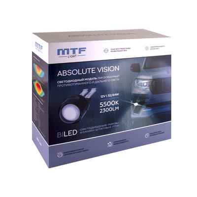 Противотуманные фары MTF ABSOLUTE VISION 12В, птф/дальний 32/44Вт, 5500К, ТОЙОТА\ЛЕКСУС (FL44K55T)