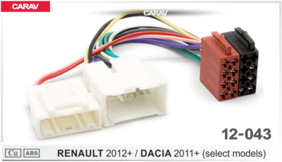 ISO-переходник CARAV 12-043 для Renault / Dacia