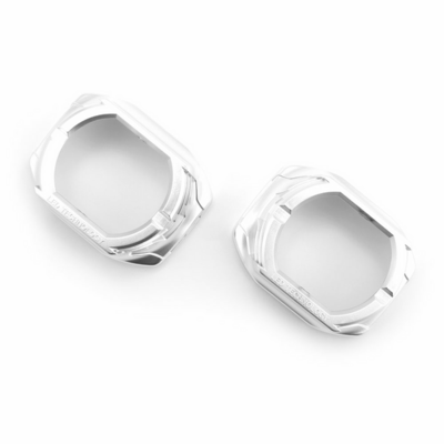 Маска для би-линз MTF №03S для Bi-LED линз 3", под прямоугольные линзы, хром (MK03S)