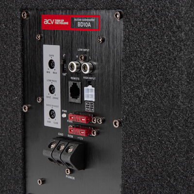 Сабвуфер ACV  BD10A активный низкоомный/0.25Ом/RMS 400W