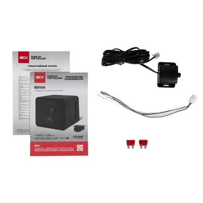 Сабвуфер ACV  BD10A активный низкоомный/0.25Ом/RMS 400W