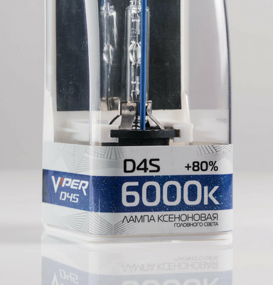 Ксеноновая лампа Viper D4S 6000K (+80%)