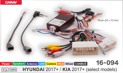 Комплект проводов для Android CARAV 16-094 для HYUNDAI 2017+/KIA 2017+