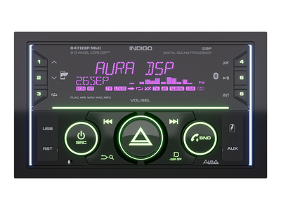 Автомагнитола Aura INDIGO-847DSP-MKII 2DIN USB-ресивер