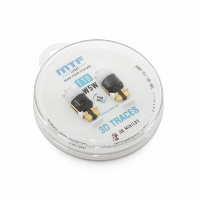 Светодиодная лампа MTF Light серия 3D TRACES W5W/T10, 12В, 1Вт, 5500К, хол. белый, 2шт