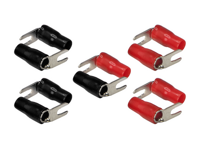 Силовая клемма Aura ACN-S114/10 Клеммы "вилка", угловые, Ø 4,2 мм, вход 8AWG/8мм