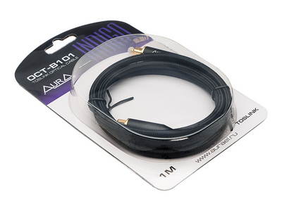 Оптоволоконный кабель Aura Aura OCT-B101 Кабель оптический Toslink-Toslink, 1 метр