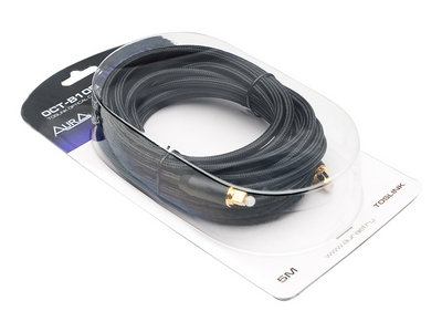 Оптоволоконный кабель Aura OCT-B105 Кабель оптический Toslink-Toslink, 5 метров