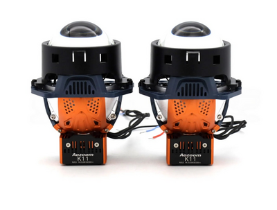 Светодиодная BI-LED линза AOZOOM K11 2026 3.0 дюйма, 2 чипа, 63W/70W, 12V, 5800K, крепление 3R (комплект, 2шт) (K11)