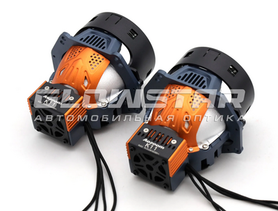 Светодиодная BI-LED линза AOZOOM K11 2026 3.0 дюйма, 2 чипа, 63W/70W, 12V, 5800K, крепление 3R (комплект, 2шт) (K11)