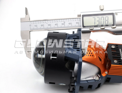 Светодиодная BI-LED линза AOZOOM K11 2026 3.0 дюйма, 2 чипа, 63W/70W, 12V, 5800K, крепление 3R (комплект, 2шт) (K11)