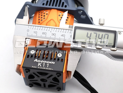 Светодиодная BI-LED линза AOZOOM K11 2026 3.0 дюйма, 2 чипа, 63W/70W, 12V, 5800K, крепление 3R (комплект, 2шт) (K11)