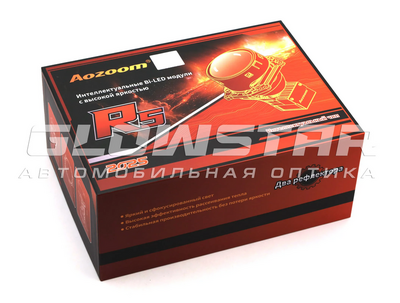 Светодиодная BI-LED линза AOZOOM R5 2025 3.0 дюйма, 2 чипа, 5500K, 12V, 75W/83W, крепление 3R (комплект, 2шт) (R5)