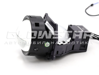 Светодиодная BI-LED линза AOZOOM R5 2025 3.0 дюйма, 2 чипа, 5500K, 12V, 75W/83W, крепление 3R (комплект, 2шт) (R5)