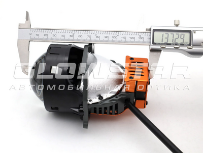 Светодиодная BI-LED линза AOZOOM K8 2025 3.0 дюйма, 2 чипа, 5500K, 12V, 52W/73W, крепление 3R (комплект, 2шт) (K8)