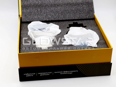 Светодиодная BI-LED линза AOZOOM A9 Original Восходящее солнце 3.0 дюйма, 2 чипа, 5500K, 12V, 50W/58W,крепление 3R (комплект, 2шт) (A9)