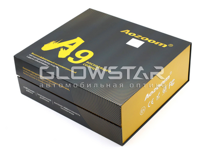 Светодиодная BI-LED линза AOZOOM A9 Original Восходящее солнце 3.0 дюйма, 2 чипа, 5500K, 12V, 50W/58W,крепление 3R (комплект, 2шт) (A9)