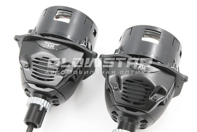 Светодиодная BI-LED линза AOZOOM A30 2025 3.0 дюйма, 5500K, 4 чипа, 12V, 54W/79W, крепление 3R и съемное гаечное