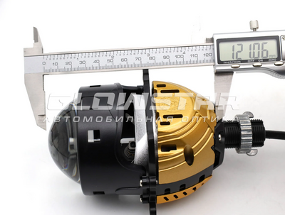 Светодиодная BI-LED линза AOZOOM A15 PRO 4300K 2026, 3.0 дюйма, 2 чипа, 12V, 58W/65W, крепление 3R и съемное гаечное (комплект, 2шт) (A15PRO-4300K)