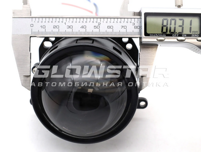 Светодиодная BI-LED линза AOZOOM A15 PRO 4300K 2026, 3.0 дюйма, 2 чипа, 12V, 58W/65W, крепление 3R и съемное гаечное (комплект, 2шт) (A15PRO-4300K)