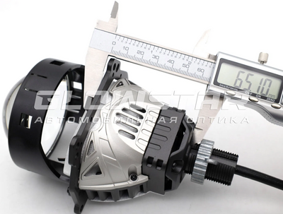 Светодиодная BI-LED линза AOZOOM A11 2025 3.0 дюйма, 2 чипа, 5500K, 12V, 56W/64W, крепление 3R и съемное гаечное (A11)