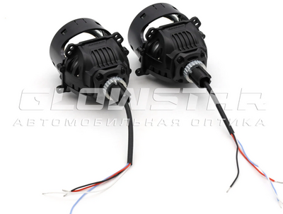 Светодиодная BI-LED линза AOZOOM K10 2025 3.0 дюйма, 2 чипа, 5500K, 12V, 58W/66W, крепление 3R и съемное гаечное (K10)