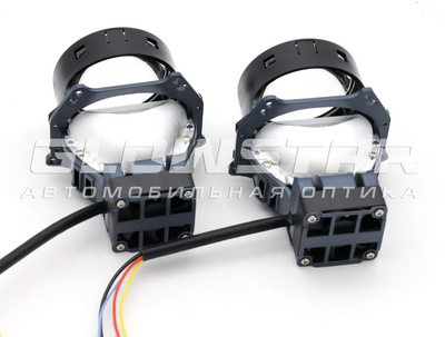 Светодиодная BI-LED линза AOZOOM Билед модули Aozoom K3 Pro 2025 Dragon Knight New (новое поколение) 3.0 дюйма, 2 чипа, 5500K, 12V, 50W/60W, крепление 3R (комплект, 2шт) (K3Pro)