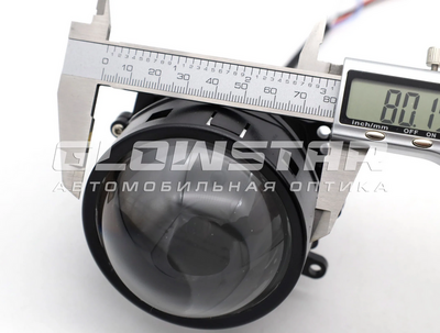 Светодиодная BI-LED линза AOZOOM A15 PRO  24 вольта 2026, 3.0 дюйма, 2 чипа, 5500K, 24V, 58W/65W, крепление 3R