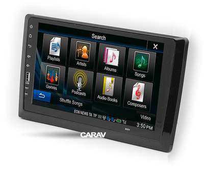 Рамка переходная CARAV 22-1975  универсальная с 10.1" на 9" черный глянец